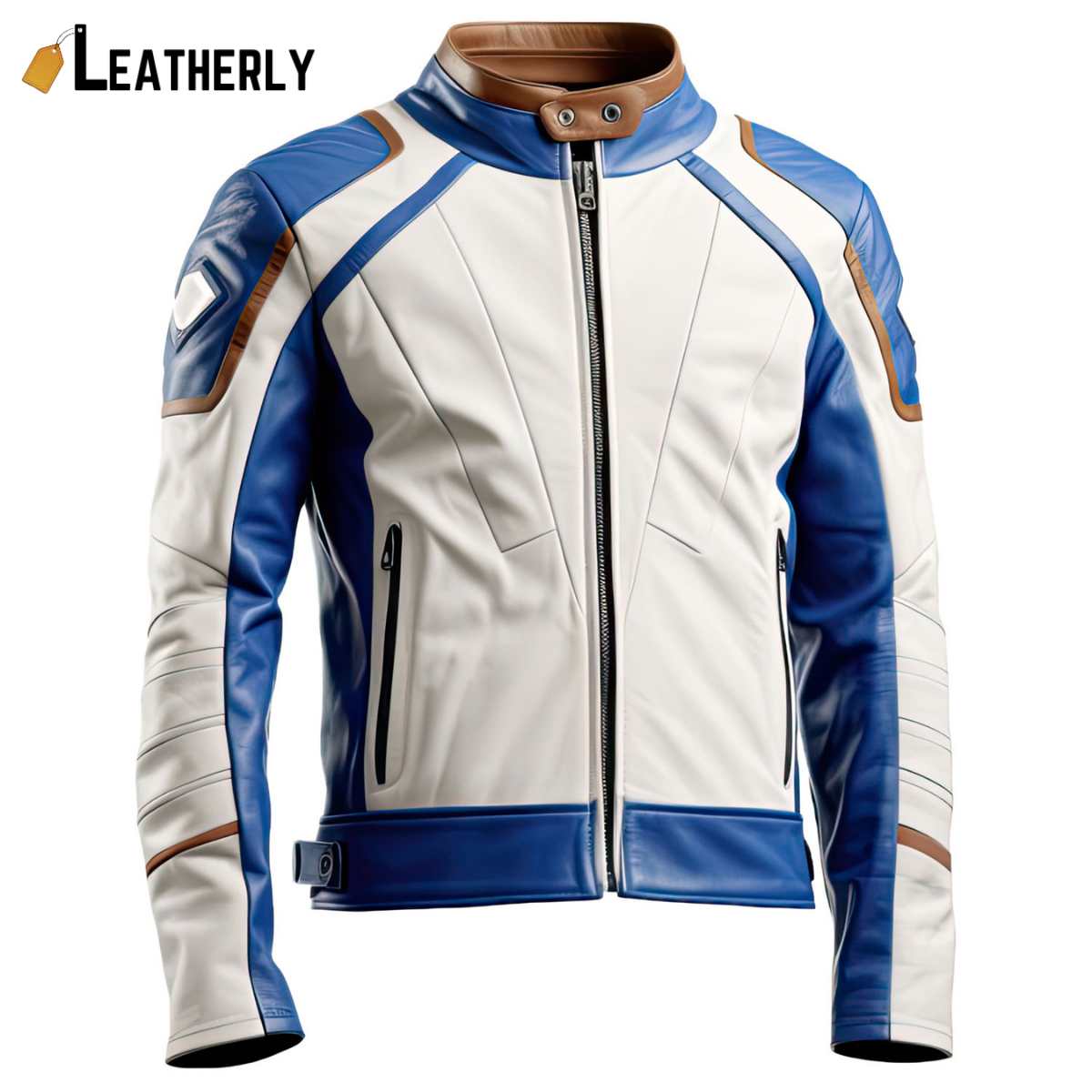 royal blue biker jacket