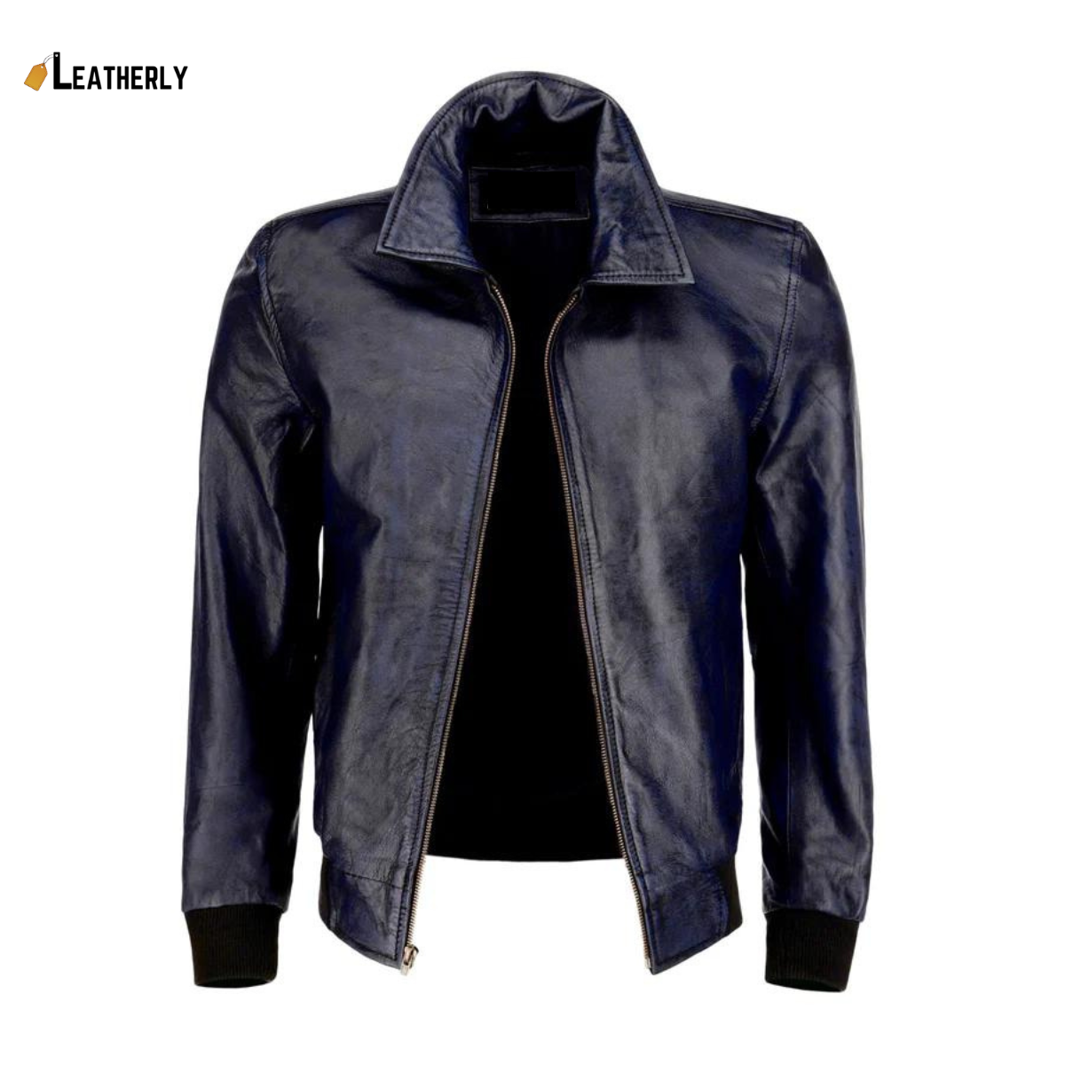 collar leather jacket