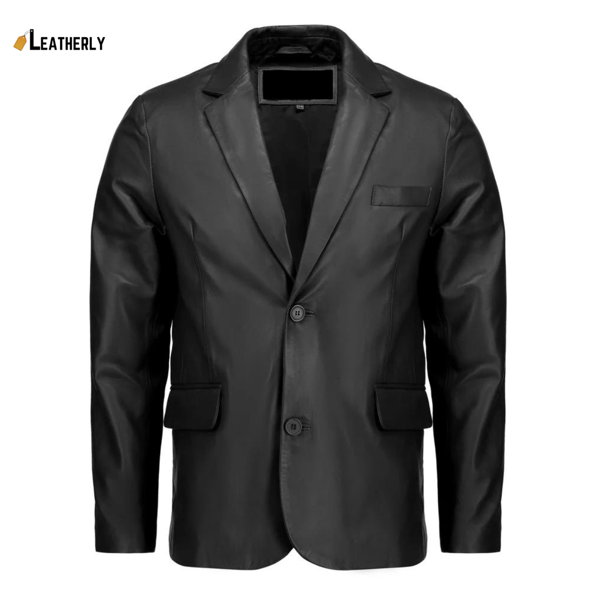 classic leather blazer